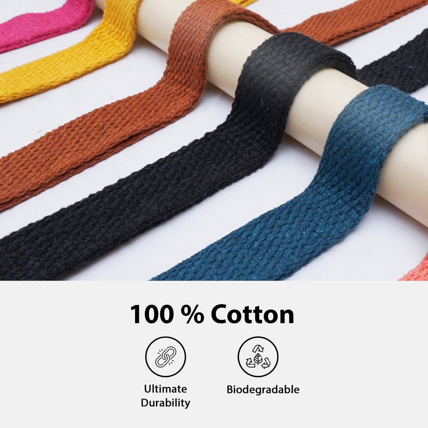 Cotton Yoga Loop Bands | Resistance Bands for Exercise